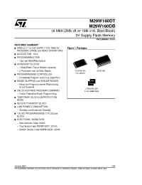 Datasheet M29W160 manufacturer STMicroelectronics